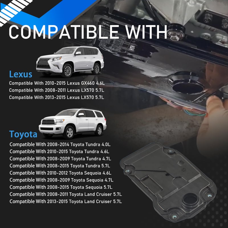 YzusGomumu AB60E AB60F ناقل الحركة الأوتوماتيكي مجموعة حشية الزيت المتوافقة مع 2008-2015 تويوتا تندرا سيكويا لاند كروزر لكزس GX460 LX570 4.6L 4.7L 5.7L يستبدل 3533060060 353300C010 - Image 3